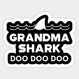 Grandma Shark doo doo doo Sticker